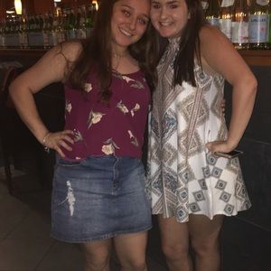 Distressed Denim skirt!